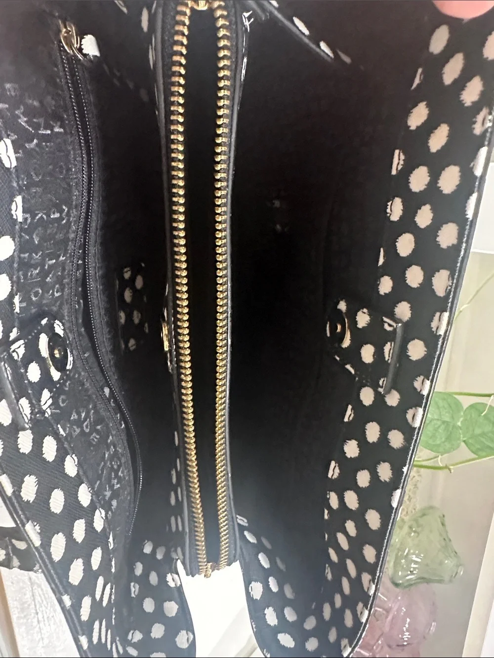 kate spade Black and White Polka Dot Satchel